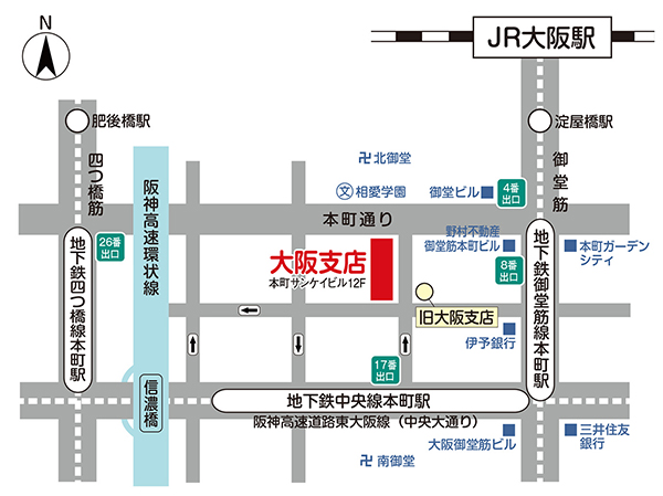 大阪新事務所map