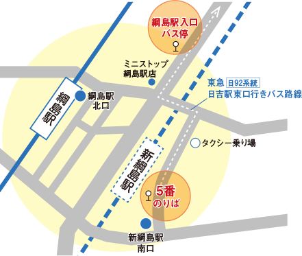 バス乗り場地図